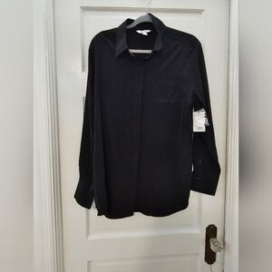 Nine West Black Dress Shirt Formal Elegance